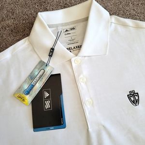 Addidas White Golf Polo